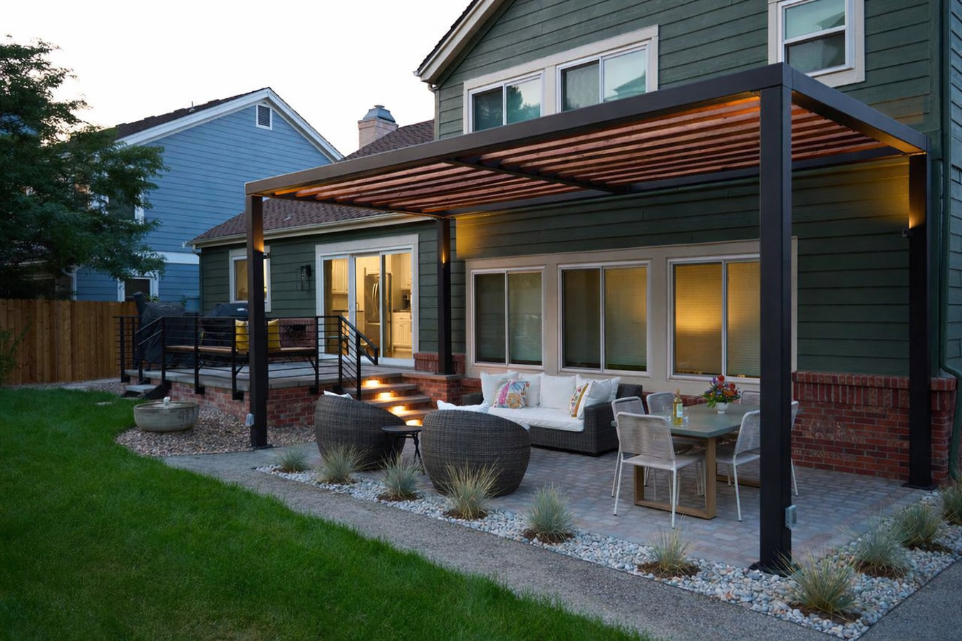 Patio cover installation